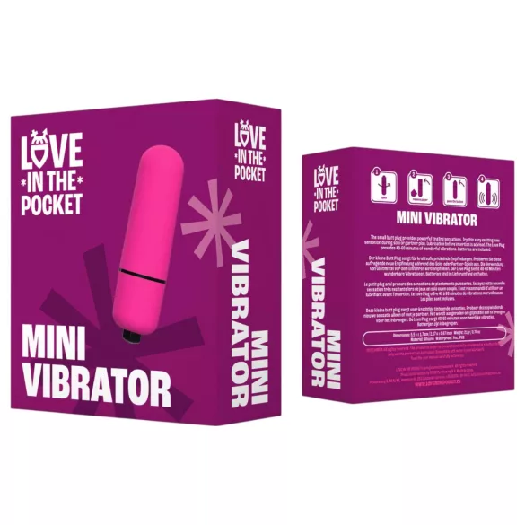 Love Bullet - mini vibratore waterproof - rosa