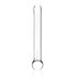Dildo classico in vetro trasparente GLAS