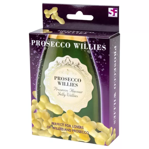 Prosecco Willies - caramelle gommose a forma di pene - gusto prosecco - 120g