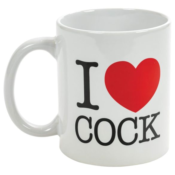 Tazza "I Love Cock" (nera)