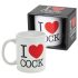 Tazza "I Love Cock" (nera)
