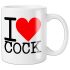 Tazza "I Love Cock" (nera)