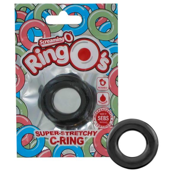 Screaming O - anello in silicone per pene (nero)