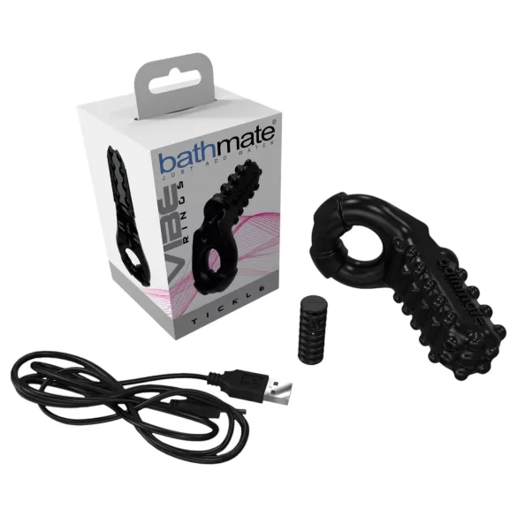Bathmate - anello fallico vibrante - silicone nero