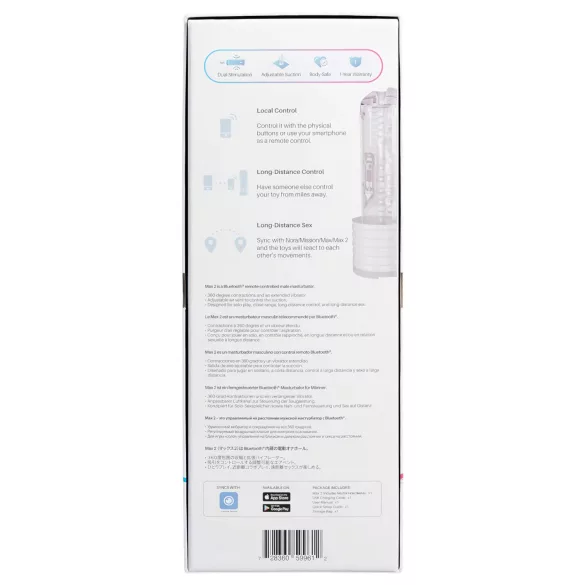 LOVENSE Max 2 - masturbatore intelligente (bianco)