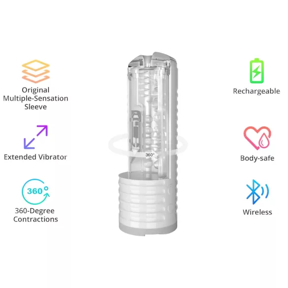 LOVENSE Max 2 - masturbatore intelligente (bianco)