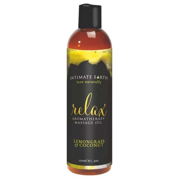 Intimate Earth Relax - olio da massaggio - lemongrass e cocco - 120ml