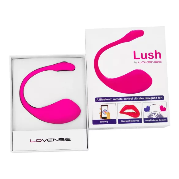 Lovense Lush 2 - vibratore a uovo indossabile controllato tramite app (rosa)