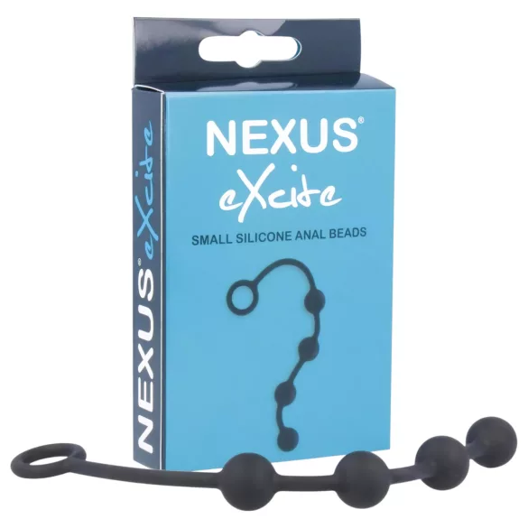 Nexus Excite - dildo anale con 4 sfere - nero piccolo
