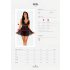Obsessive Idillia - leggero completo in pizzo con babydoll e perizoma (nero)