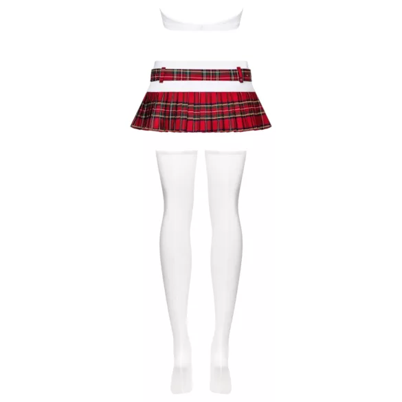 Obsessive - costume da scolara donna - set 6 pezzi - L/XL
