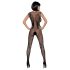 Obsessive N112 - bodystocking nero con ali d'angelo (S-L)