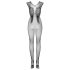 Obsessive N112 - bodystocking nero con ali d'angelo (S-L)