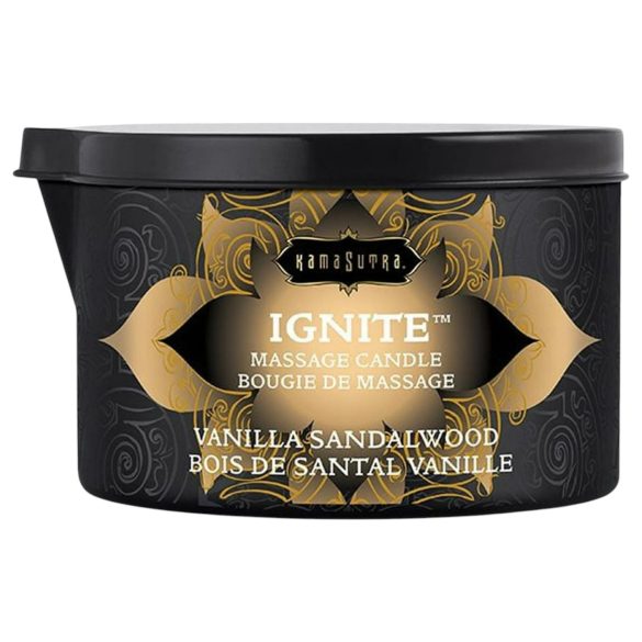 Kama Sutra - candela da massaggio vegana - vaniglia sandalo 170g