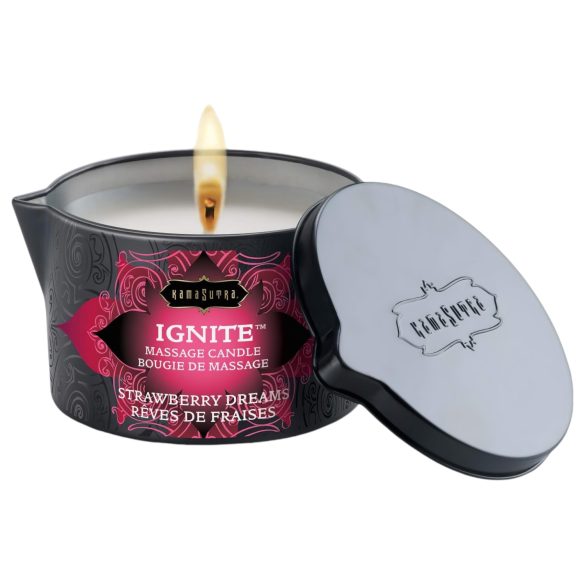 Kama Sutra - Candela da Massaggio Vegana - Sogno di Fragole (170g)