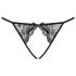 Obsessive Miamor - Slip aperto in pizzo a rete da donna (nero)