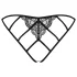 Obsessive - slip donna aperto rete pizzo - nero