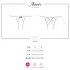 Obsessive - slip donna aperto rete pizzo - nero