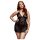 BACI Plus Size - babydoll in pizzo allacciato al collo - nero (XL-XXL)