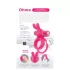 Screaming O Ohare - anello fallico vibrante ricaricabile con coniglietto - rosa