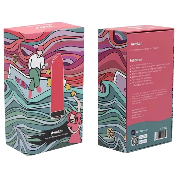 Magic Motion Awaken - mini vibratore ricaricabile smart - rosso