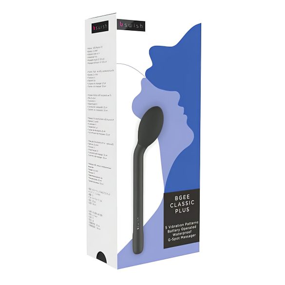 B SWISH Bgee Classic Plus - vibratore G-spot impermeabile (nero)