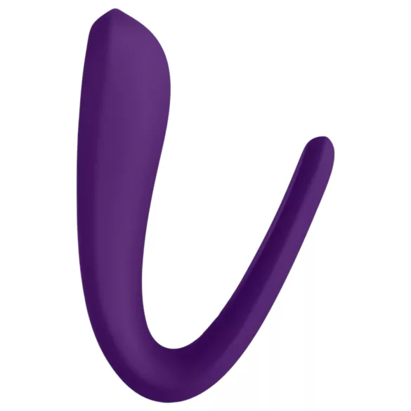 Satisfyer Double Classic - vibratore per coppie impermeabile ricaricabile (viola)