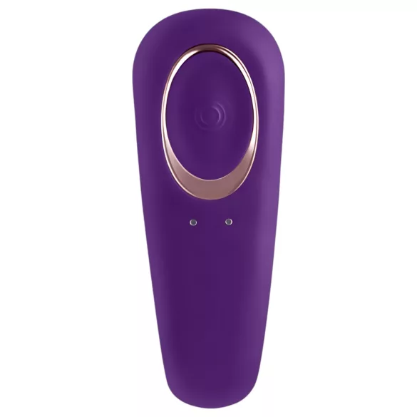 Satisfyer Double Classic - vibratore per coppie impermeabile ricaricabile (viola)