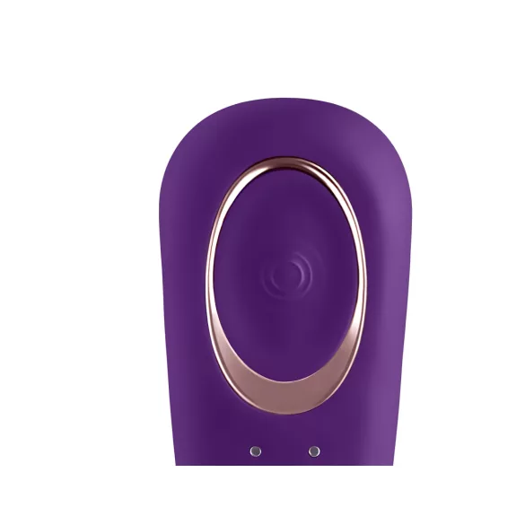 Satisfyer Double Classic - vibratore per coppie impermeabile ricaricabile (viola)