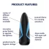 Satisfyer Men One - masturbatore succhiante - silicone blu nero