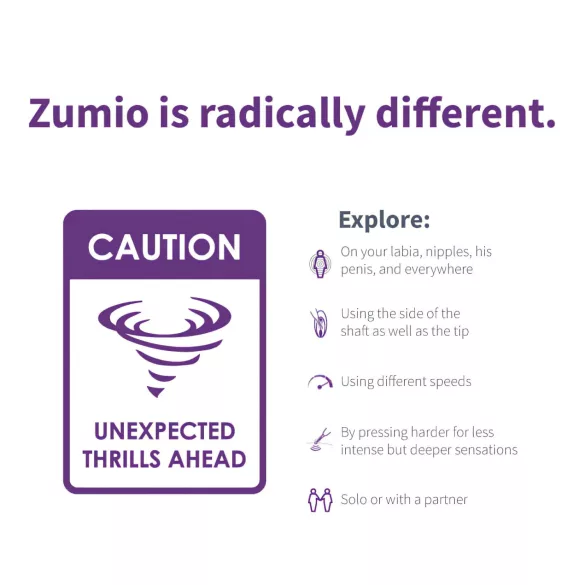 Zumio Soft - vibratore clitoride ricaricabile - silicone viola