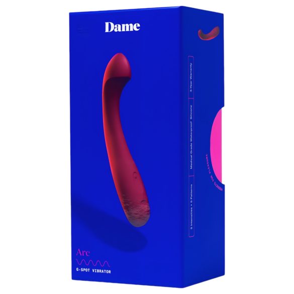 Dame Arc - vibratore punto G ricaricabile - silicone rosa
