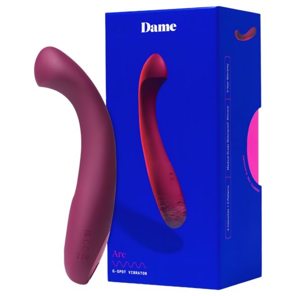 Dame Arc - vibratore punto G ricaricabile - silicone rosa