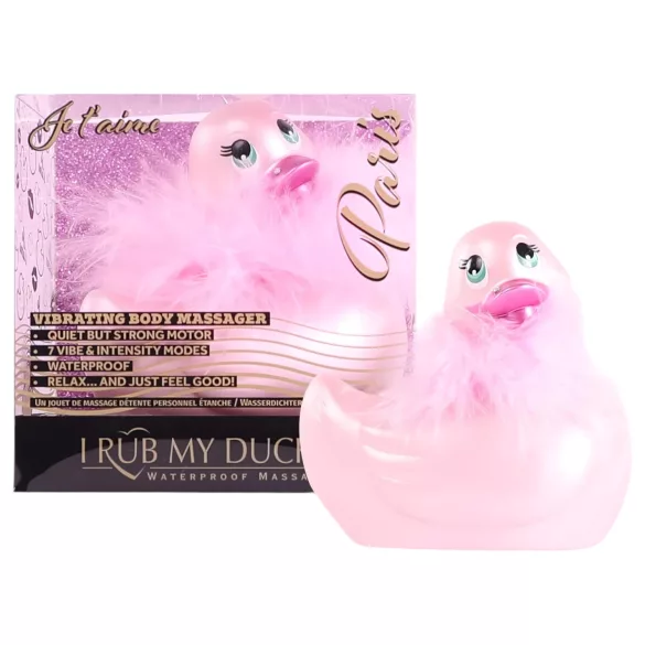 My Duckie Paris 2.0 - vibratore clitorideo a forma di paperella impermeabile (rosa)