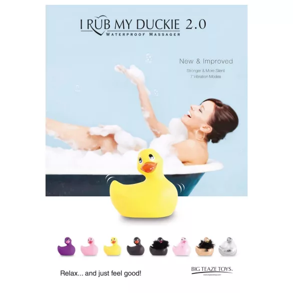 My Duckie Paris 2.0 - vibratore clitorideo a forma di paperella impermeabile (rosa)