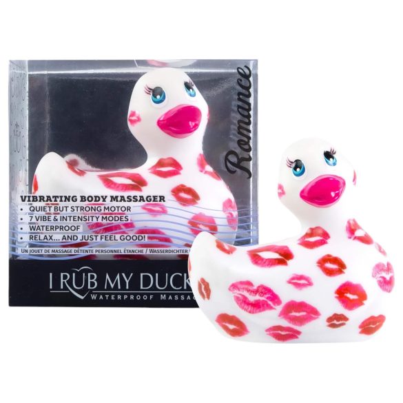 My Duckie Romance 2.0 - vibratore clitoride impermeabile - bianco rosa