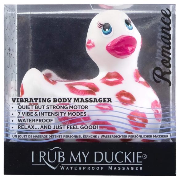 My Duckie Romance 2.0 - vibratore clitoride impermeabile - bianco rosa