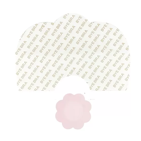 Bye Bra D-F - reggiseno adesivo invisibile - rosa - 6 pezzi