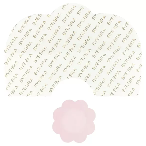Bye Bra D-F - reggiseno adesivo invisibile - rosa - 6 pezzi