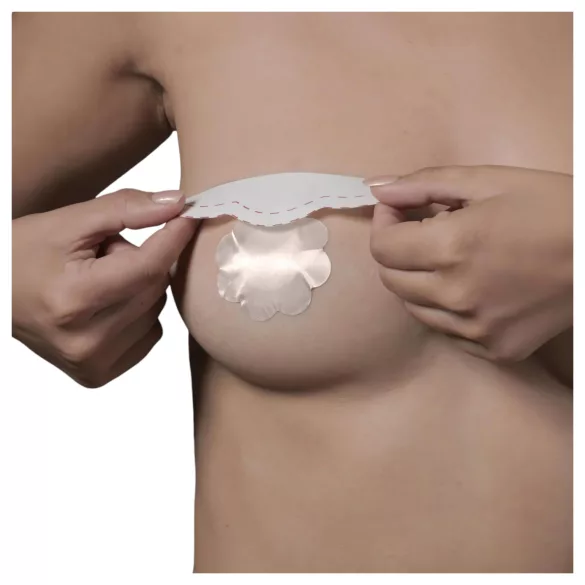 Bye Bra D-F - reggiseno adesivo invisibile - rosa - 6 pezzi