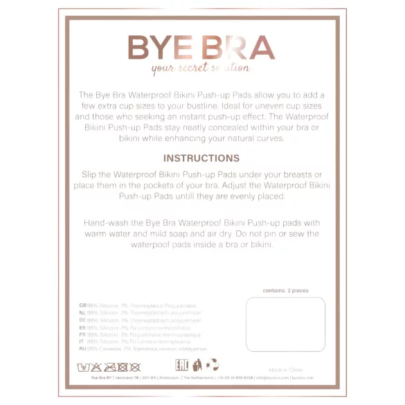 Bye Bra - reggiseno adesivo impermeabile - trasparente