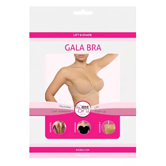 Bye Bra Gala D - reggiseno push-up invisibile (nudo)