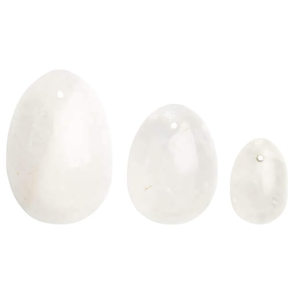 La Gemmes Yoni - Set di palline geisha - quarzo (3 pezzi)