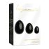 La Gemmes Yoni - Set di palline geisha - ossidiana nera (3 pezzi)