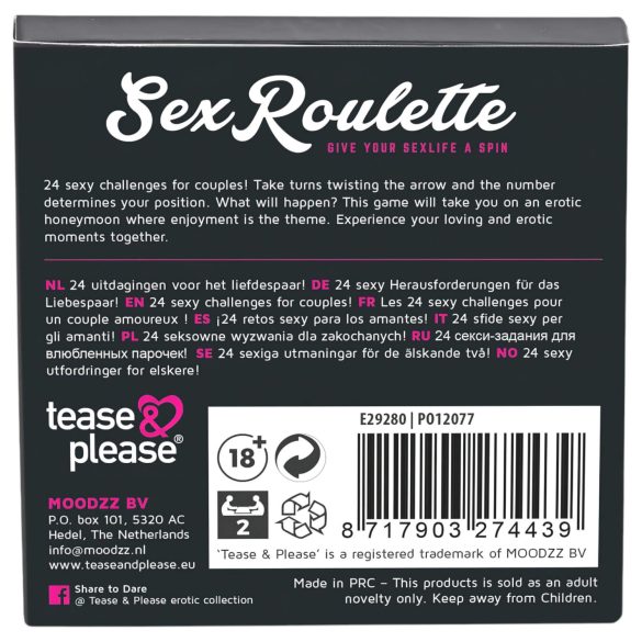 Sex Roulette Love & Married - gioco erotico di società multilingue 10 lingue