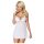 Obsessive 810-BAB-2 - babydoll in pizzo e perizoma (bianco)