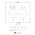 Obsessive - babydoll in pizzo con perizoma - bianco
