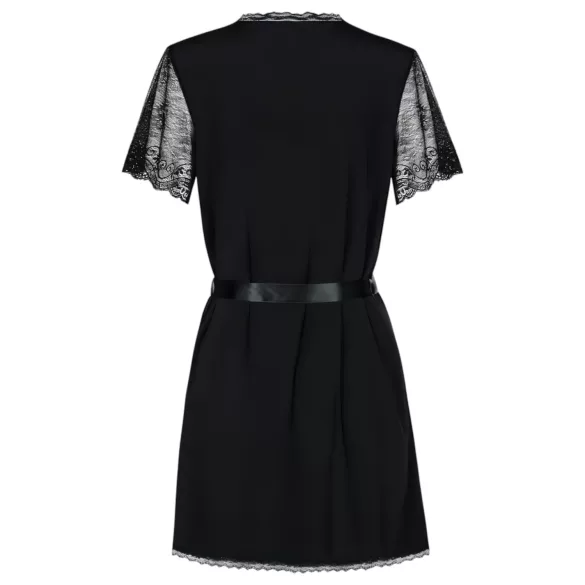 Vestaglia Obsessive Miamor con Maniche in Pizzo e Perizoma (nero) - L/XL