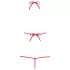 Obsessive Luiza - body con spalline - motivo tulipano - rosso S/M