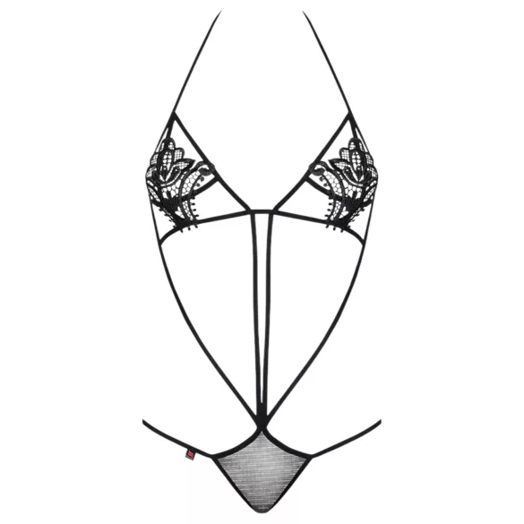 Obsessive Luiza - body sexy con cinturini - nero - taglia S/M